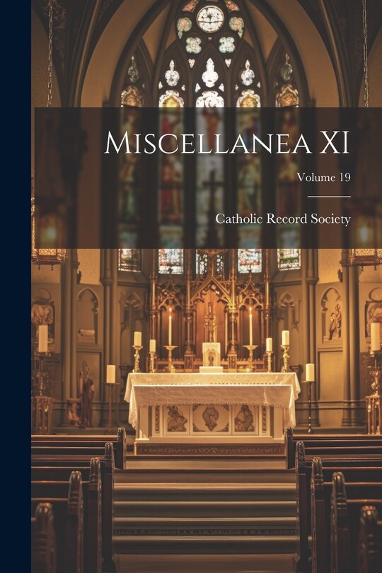 Front cover_Miscellanea XI; Volume 19