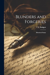 Couverture_Blunders and Forgeries