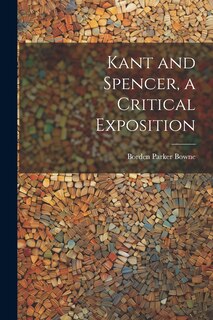 Front cover_Kant and Spencer, a Critical Exposition