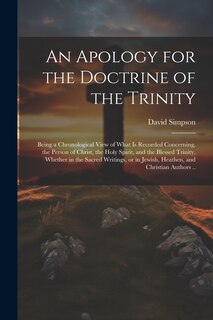 Couverture_An Apology for the Doctrine of the Trinity