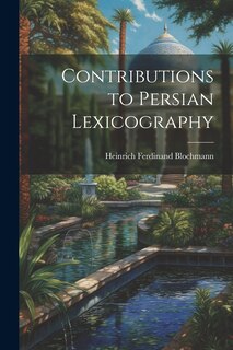 Front cover_Contributions to Persian Lexicography