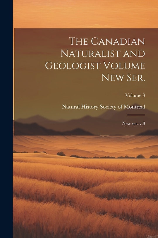 Couverture_The Canadian Naturalist and Geologist Volume new ser.