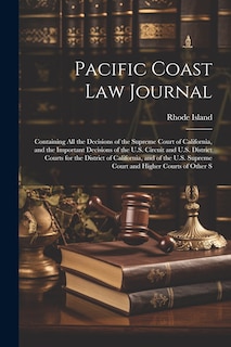 Couverture_Pacific Coast Law Journal