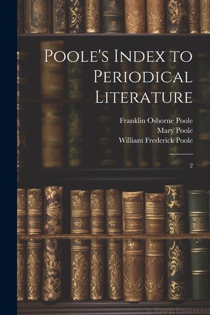 Front cover_Poole's Index to Periodical Literature