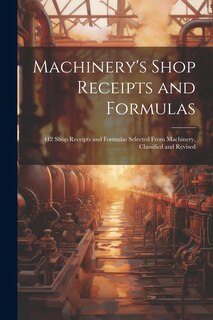 Couverture_Machinery's Shop Receipts and Formulas
