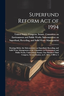 Front cover_Superfund Reform Act of 1994