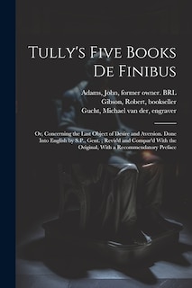 Front cover_Tully's Five Books de Finibus