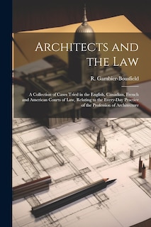 Front cover_Architects and the Law