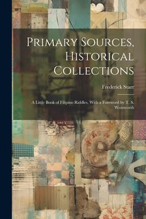 Front cover_Primary Sources, Historical Collections