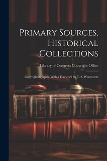Couverture_Primary Sources, Historical Collections