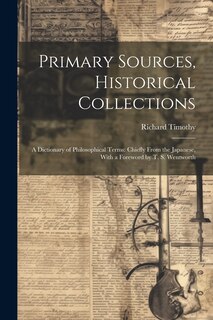 Front cover_Primary Sources, Historical Collections