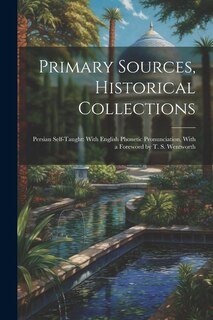 Couverture_Primary Sources, Historical Collections