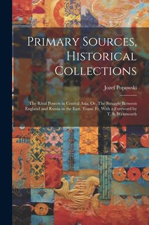 Front cover_Primary Sources, Historical Collections