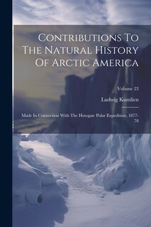 Couverture_Contributions To The Natural History Of Arctic America