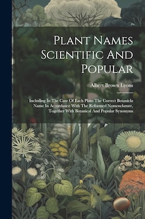 Couverture_Plant Names Scientific And Popular