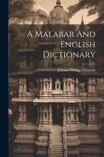 Couverture_A Malabar And English Dictionary