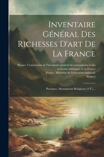 Couverture_Inventaire Général Des Richesses D'art De La France