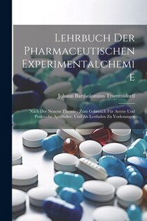 Front cover_Lehrbuch Der Pharmaceutischen Experimentalchemie