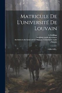 Front cover_Matricule De L'universit&eacute; De Louvain