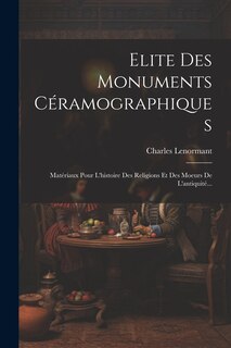 Front cover_Elite Des Monuments Céramographiques