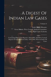 Couverture_A Digest Of Indian Law Cases