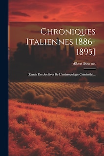 Front cover_Chroniques Italiennes 1886-1895]