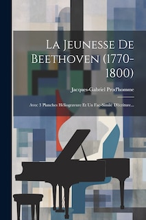 Front cover_La Jeunesse De Beethoven (1770-1800)