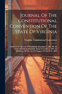 Front cover_Journal Of The Constitutional Convention Of The State Of Virginia