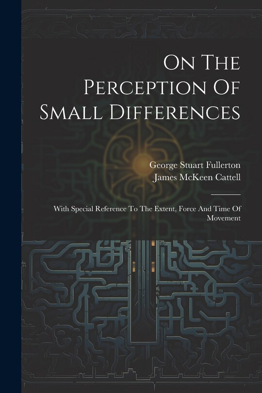 Front cover_On The Perception Of Small Differences