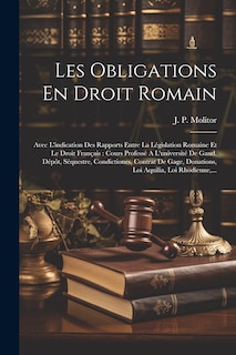 Front cover_Les Obligations En Droit Romain