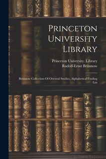 Front cover_Princeton University Library