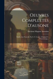 Couverture_Oeuvres Complletes D'ausone
