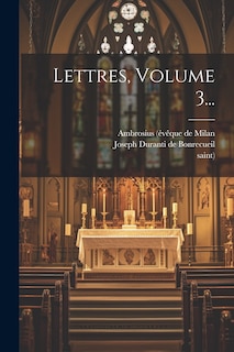 Front cover_Lettres, Volume 3...