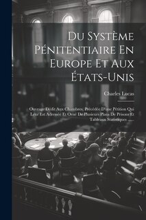 Front cover_Du Système Pénitentiaire En Europe Et Aux États-unis