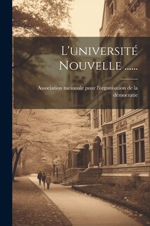 Couverture_L'universit&eacute; Nouvelle ......