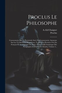 Front cover_Proclus Le Philosophe