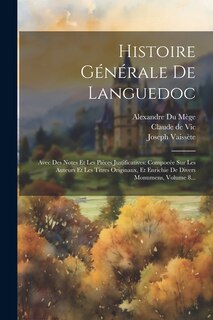 Front cover_Histoire Générale De Languedoc