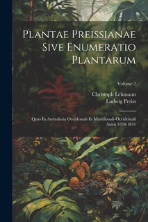 Couverture_Plantae Preissianae Sive Enumeratio Plantarum
