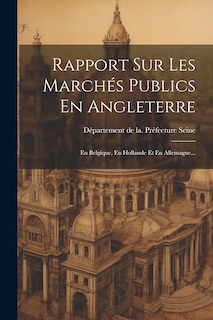 Front cover_Rapport Sur Les Marchés Publics En Angleterre