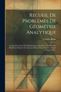 Couverture_Recueil De Problemes De Géométrie Analytique