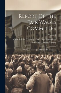 Couverture_Report Of The Fair Wages Committee