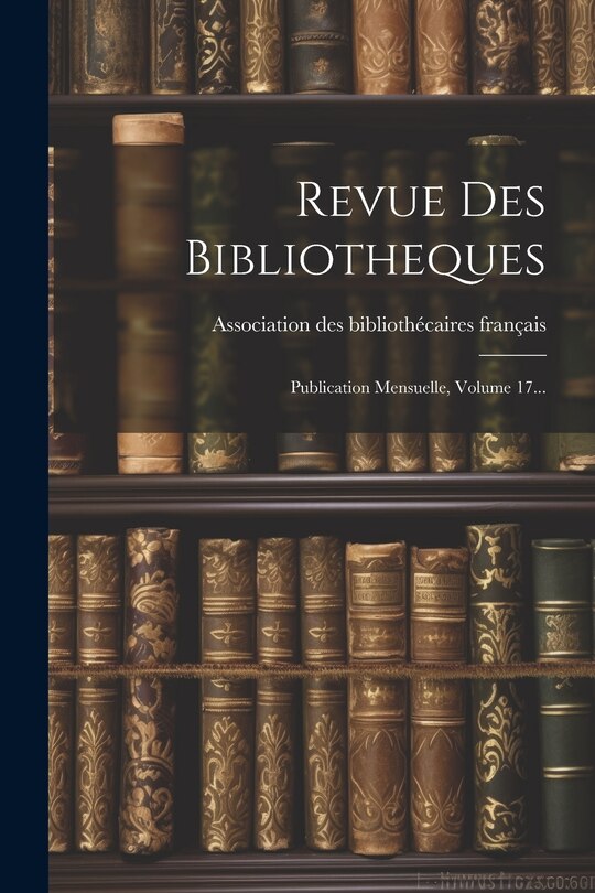 Front cover_Revue Des Bibliotheques