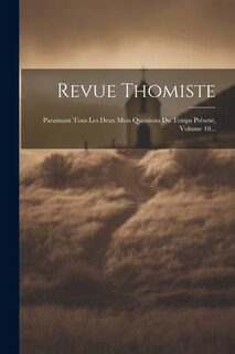 Front cover_Revue Thomiste