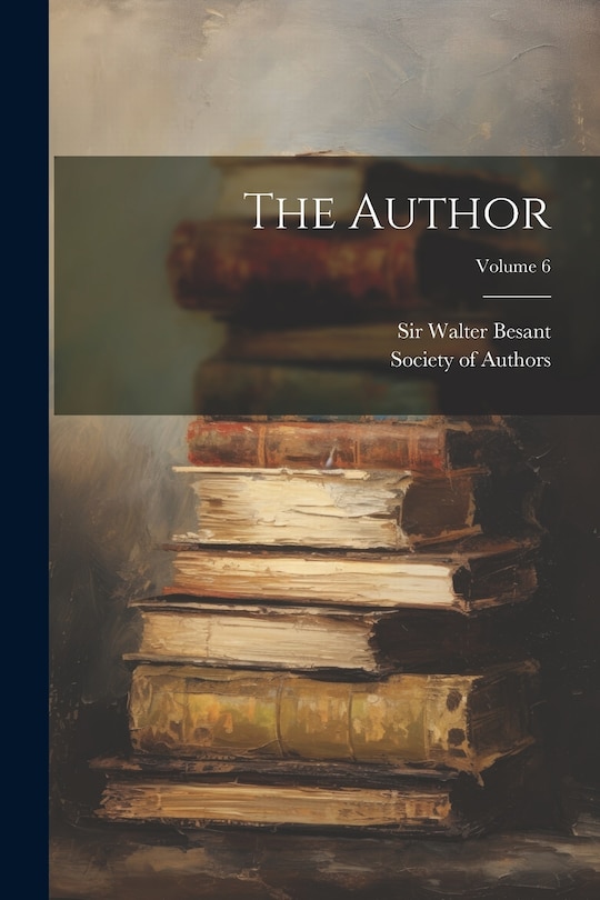 Front cover_The Author; Volume 6