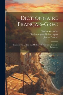 Front cover_Dictionnaire Français-grec