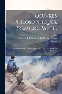 Couverture_Oeuvres Philosophiques, Première Partie