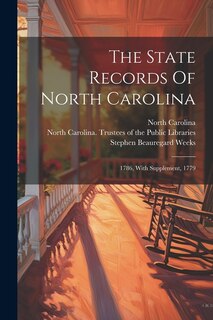 Front cover_The State Records Of North Carolina