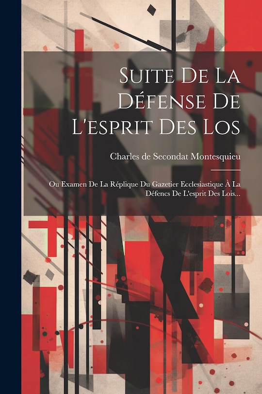 Front cover_Suite De La Défense De L'esprit Des Los