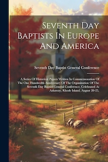 Front cover_Seventh Day Baptists In Europe And America
