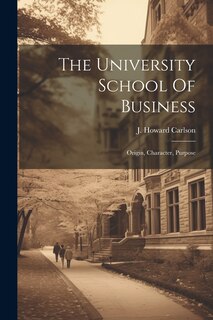 Front cover_The University School Of Business